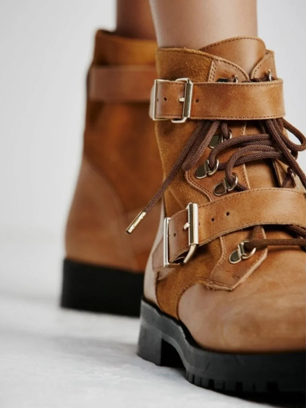 New Free People Showdown Lace Up Boot Size 8 Women MSRP: $198